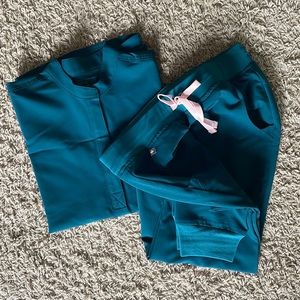 Figs Scrubs Caribbean Blue